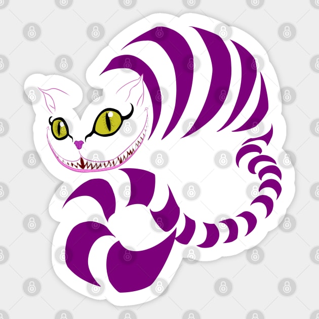 Cheshire Cat Sticker by KingVego